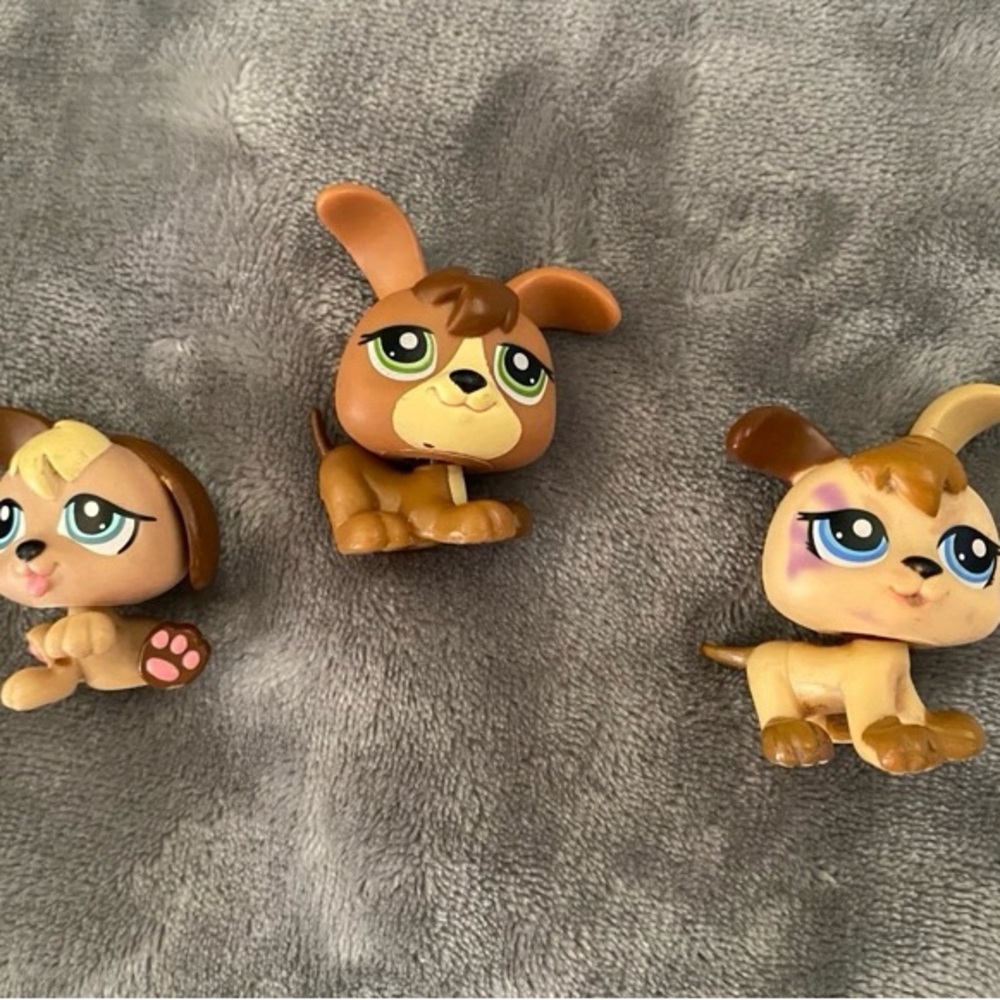 LPS Puppy Triplets w/Pet House accessory #1338 #1339 1340 - Picture 7 of 12